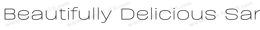 Beautifully Delicious Sans Bold字体转换